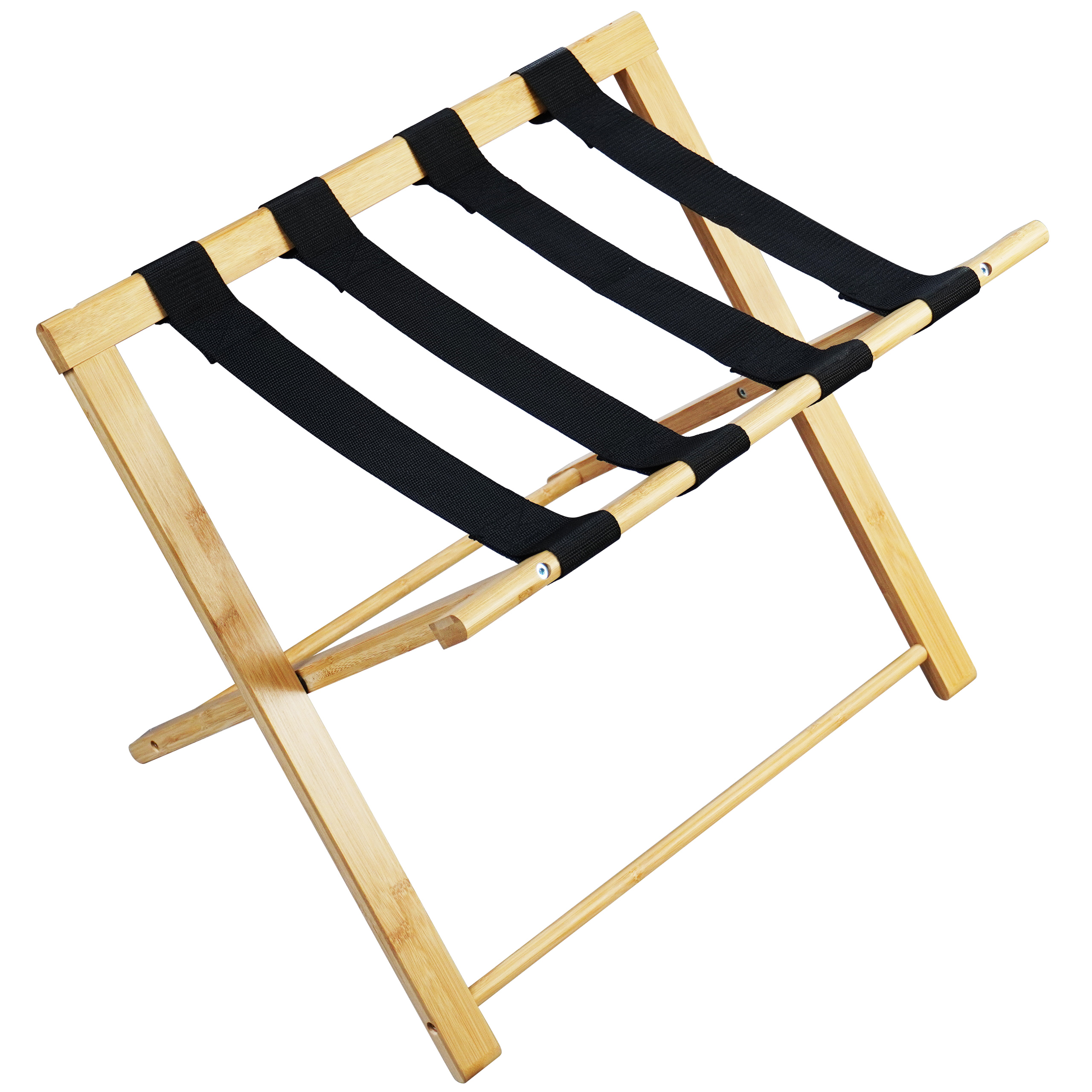 DELTA backless luggage rack, made of bamboo